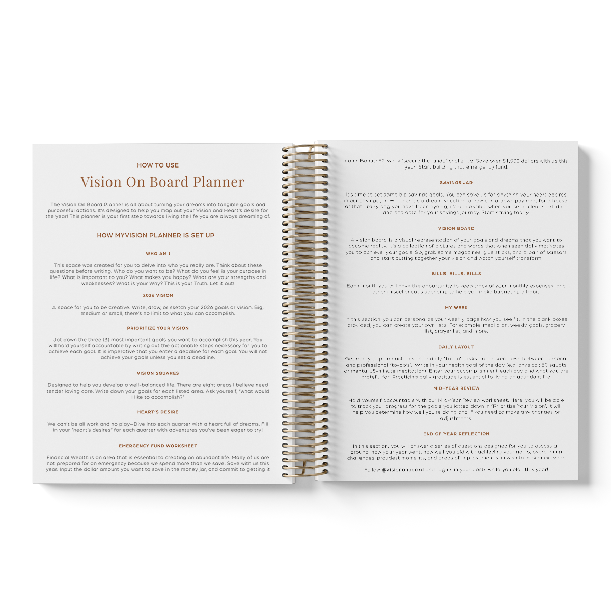 2026 Vision On Board Planner