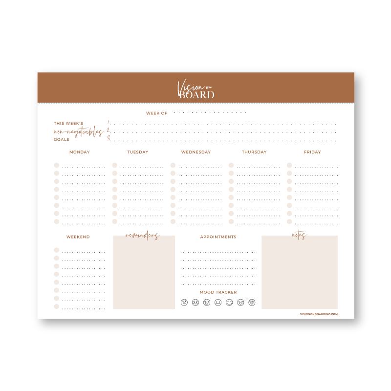 Weekly Planning Notepad