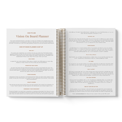 2026 Vision On Board Planner