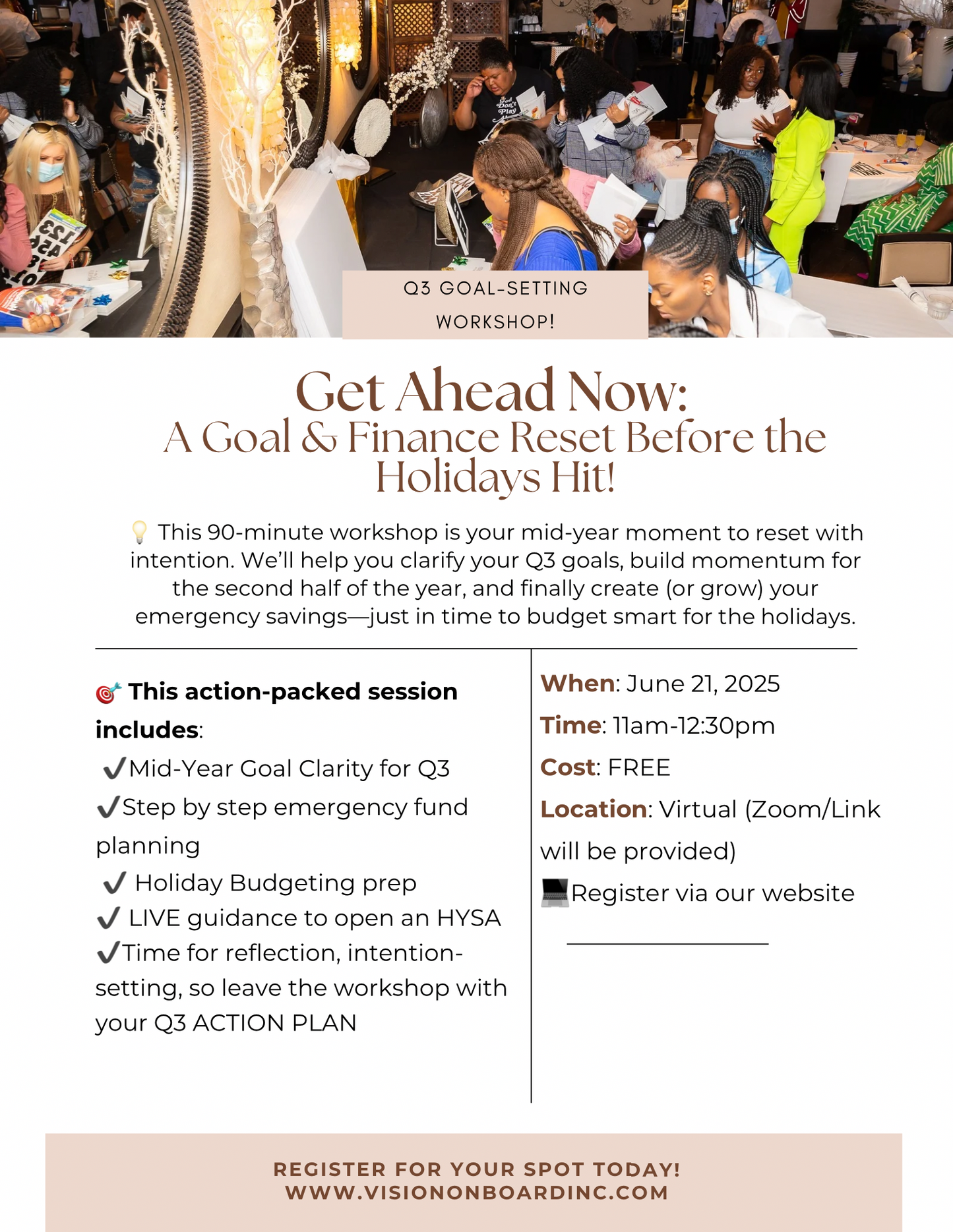 Get Ahead Now: A Goal and Finance Before the Holidays Hit!