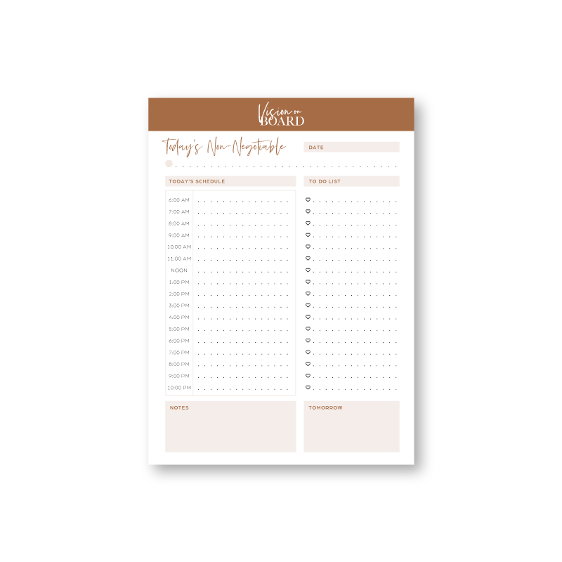 Daily Planning Notepad